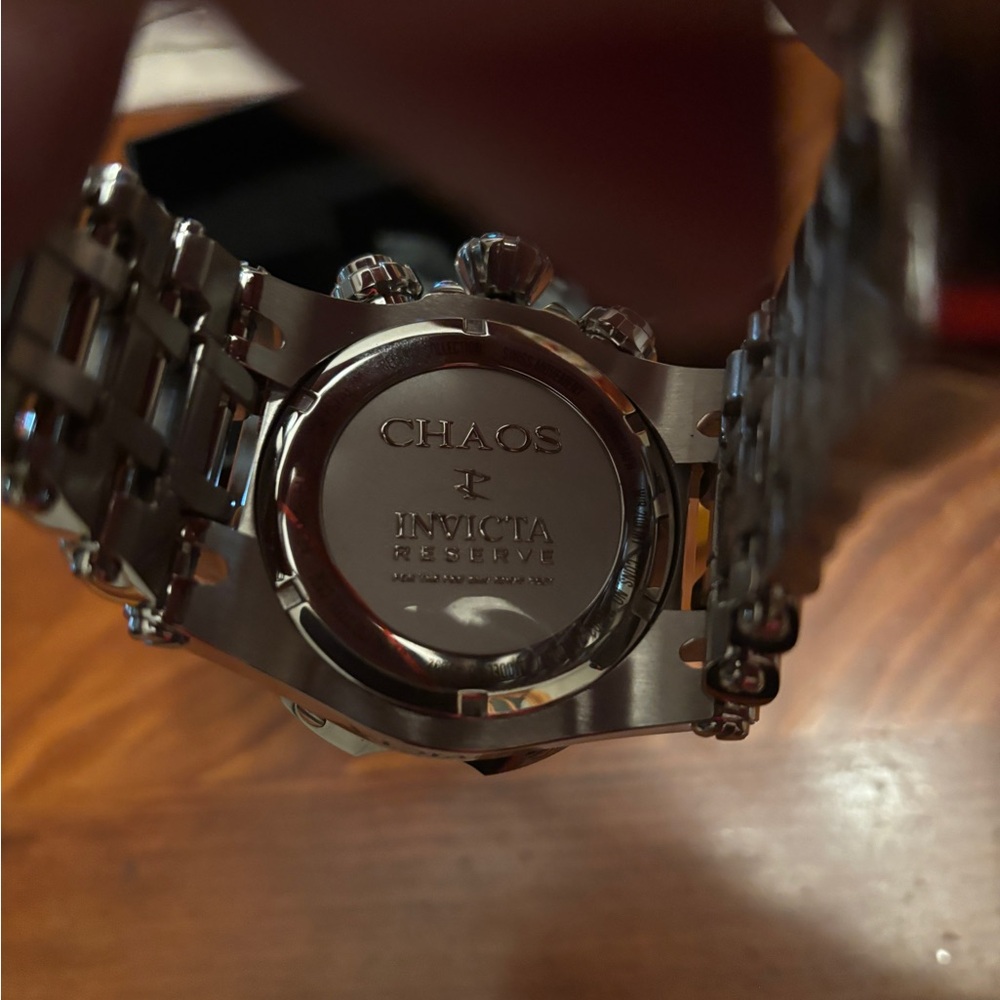 Red And Silver Chronograph Watch - image 3